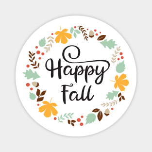 Happy fall wreath Magnet